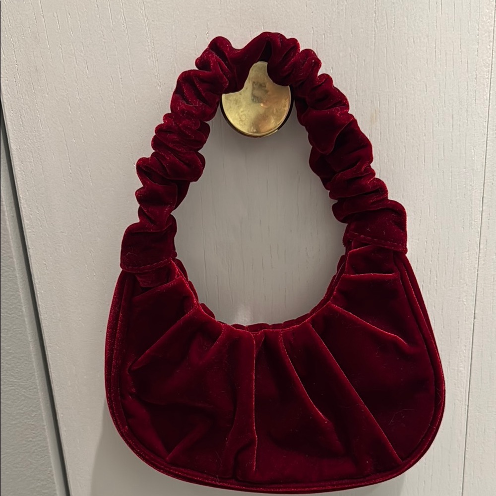 Girls Elegant Red Velvet Women's Bag